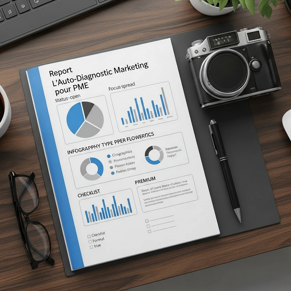 Mockup de l'auto-diagnostic marketing